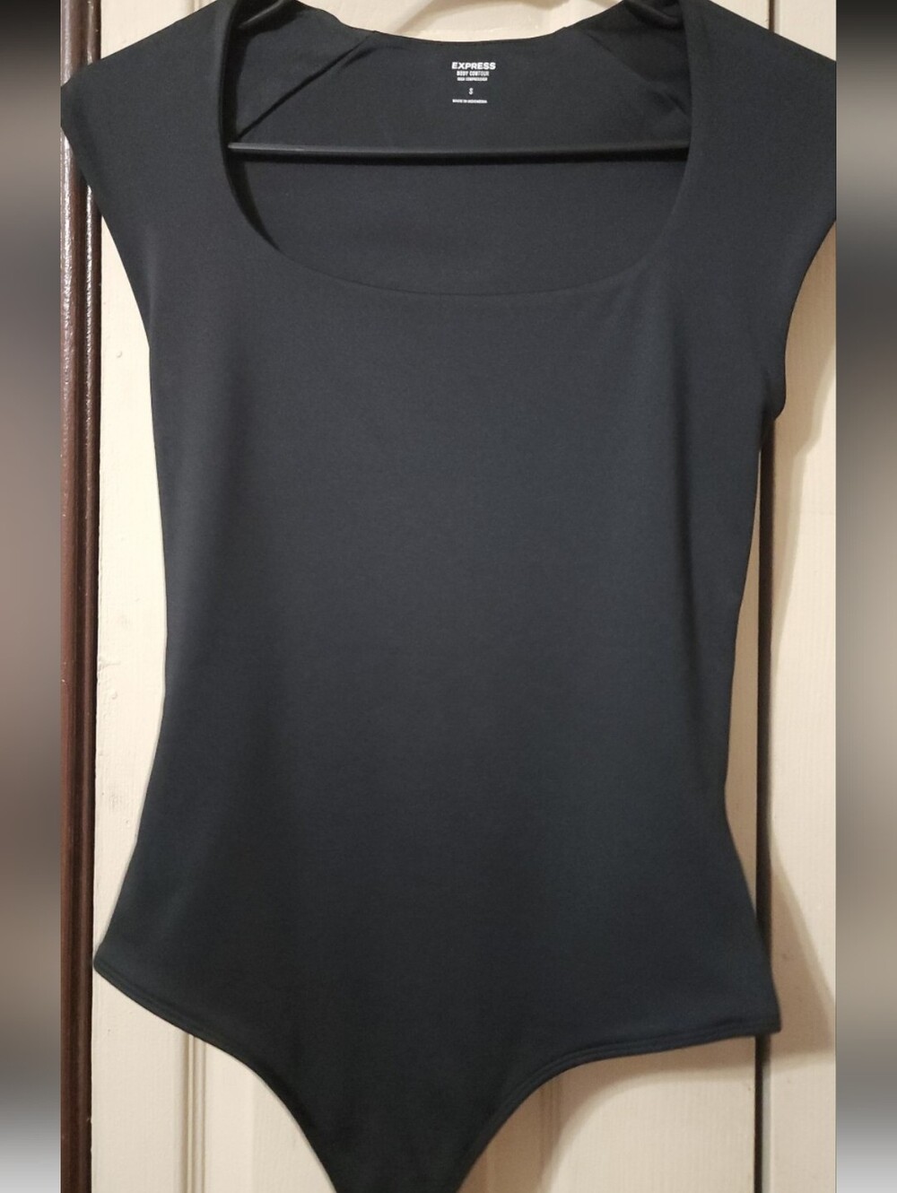 Express Black Body Contour Bodysuit